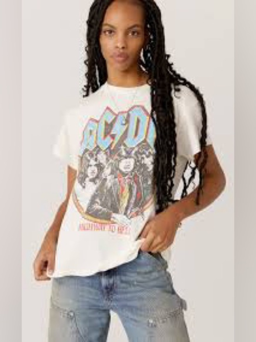 Daydreamer AC/DC "Highway to‎ Hell" vintage-style graphic T-shirt Size S